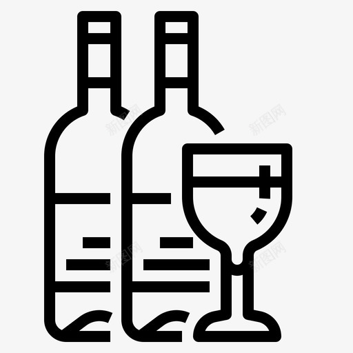 白酒酒吧svg_新图网 https://ixintu.com 白酒 酒吧 玻璃杯 葡萄酒