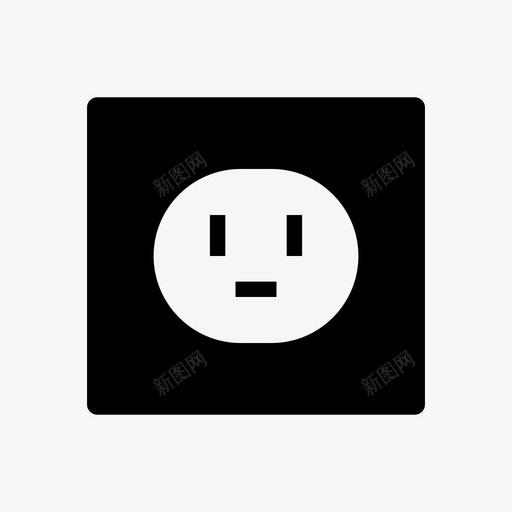 电源电流插座svg_新图网 https://ixintu.com 插座 电源 电流 插头 家庭