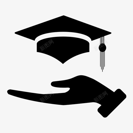 毕业学位文凭svg_新图网 https://ixintu.com 教育 毕业 学位 文凭 帽子 学者 套装