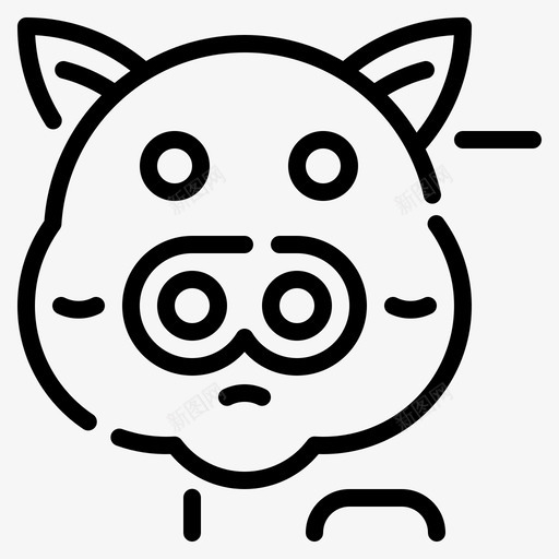 猪肉动物新鲜svg_新图网 https://ixintu.com 猪肉 动物 新鲜 肉猪 屠夫