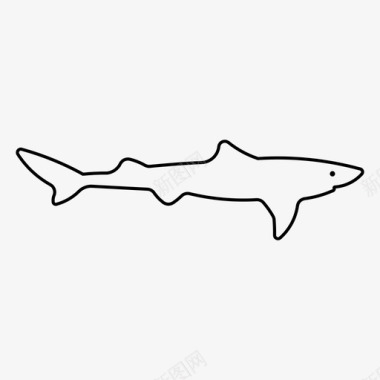 狗鱼狗鱼鲨海洋图标