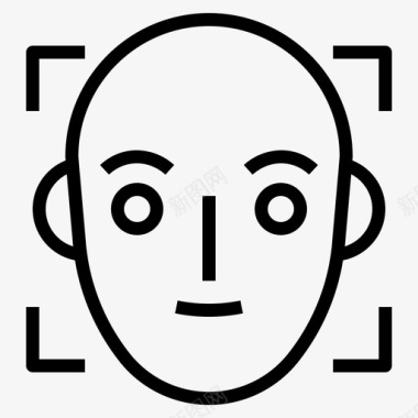 图像识别人工智能人脸图标