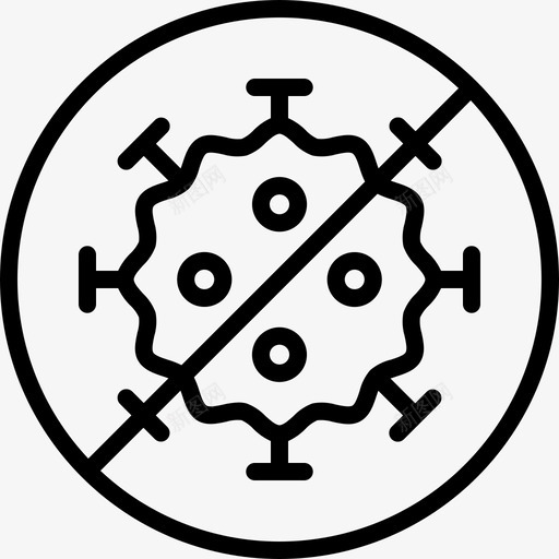 冠状病毒冠状病毒ID否svg_新图网 https://ixintu.com 病毒 冠状 否大 流行 停止 概述