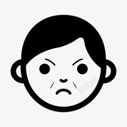 生气的爷爷奶奶生气了表情符号爷爷高清图片