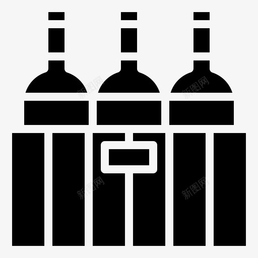 箱子酒瓶子svg_新图网 https://ixintu.com 箱子 酒瓶子 盒子 酒酒 雕文