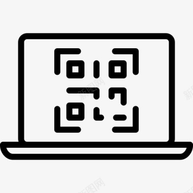 二维码笔记本电脑个人电脑图标
