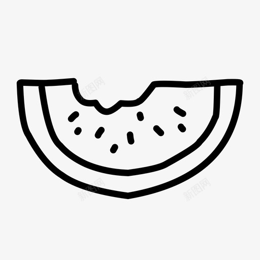 西瓜甜点食品svg_新图网 https://ixintu.com 西瓜 甜点 食品 水果 天然 有机 夏季 假日