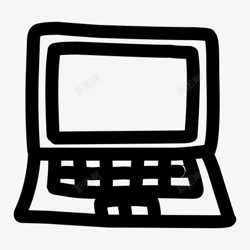 笔记本电脑电脑高科技svg_新图网 https://ixintu.com 电脑 笔记本 高科技 科学技术 办公室