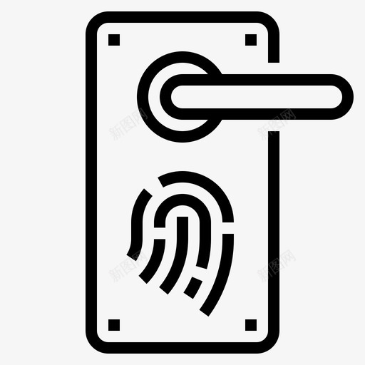 指纹家庭锁svg_新图网 https://ixintu.com 家庭 智能 指纹 扫描