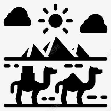 金字塔文化埃及图标