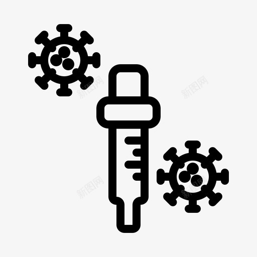 感染冠状病毒冠状病毒19型svg_新图网 https://ixintu.com 冠状 病毒 感染 病毒型 疾病 流行 流行病 传播