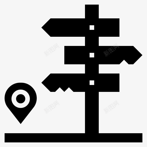 标牌方向指向svg_新图网 https://ixintu.com 方向 标牌 指向 信号 位置 位置图 图示