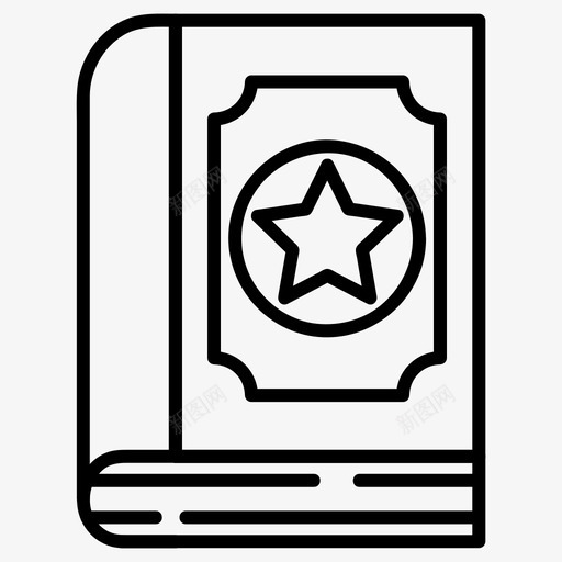 魔法书教育万圣节svg_新图网 https://ixintu.com 魔法 法书 万圣节 教育 第一 一卷