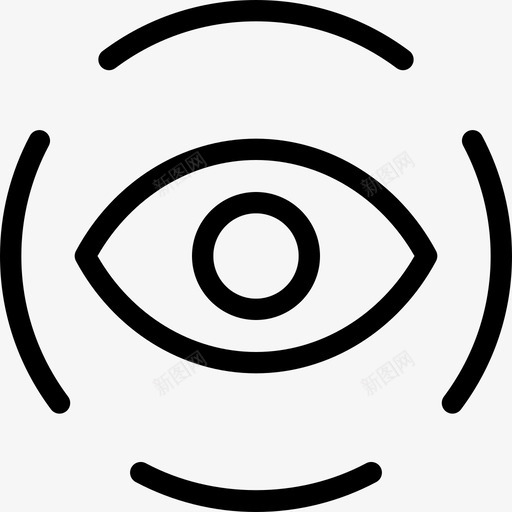 眼睛扫描虹膜gradak改造界面svg_新图网 https://ixintu.com 眼睛 扫描 虹膜 改造 界面