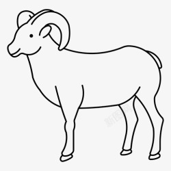 大角羊PNG矢量来自绵羊绵羊大角羊高清图片