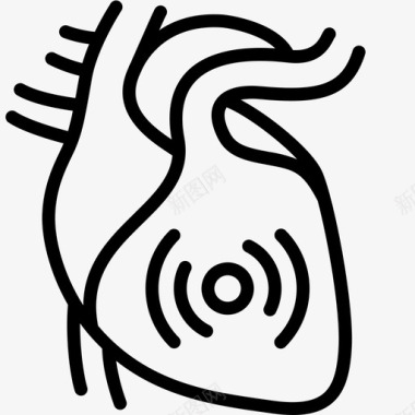 心脏心脏病心痛图标