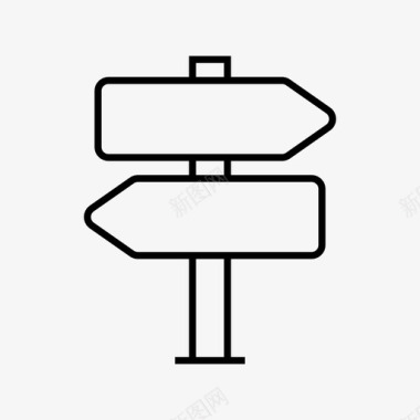 指南方向道路图标