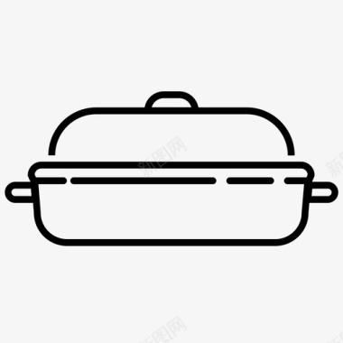 砂锅食物烤箱图标