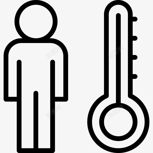 温度监视器热成像仪svg_新图网 https://ixintu.com 温度 监视器 成像 温度计 停止 图标 设置
