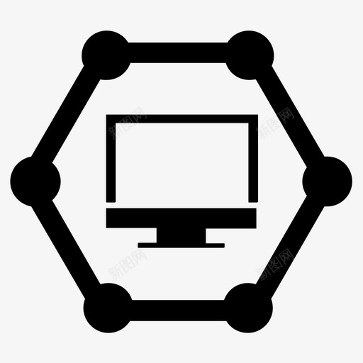 计算机网络连接链接svg_新图网 https://ixintu.com 计算机网络 连接 链接 模型 联网