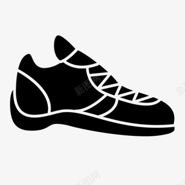 慢跑鞋鞋类服装图标