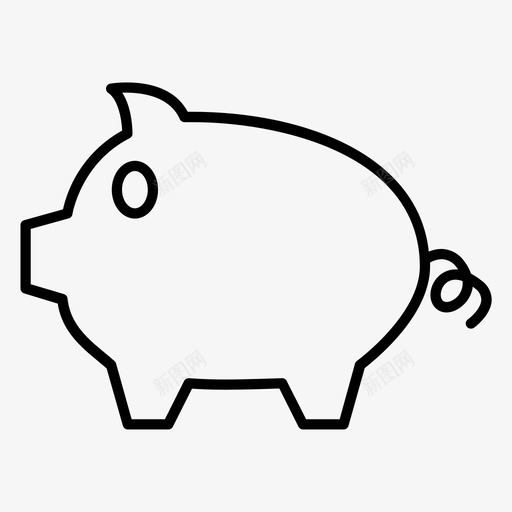 猪运气金钱svg_新图网 https://ixintu.com 运气 金钱 猪肉 肉猪 动物
