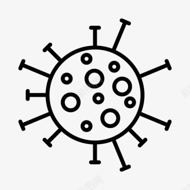 冠状病毒细菌冠状病毒19型图标
