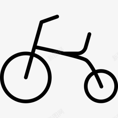 三轮车自行车运动图标