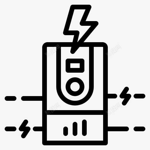 不间断电源电池电源svg_新图网 https://ixintu.com 电源 不间断 电池 雷电 家庭 办公室 概述