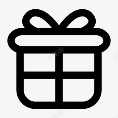 礼品盒子电子商务图标