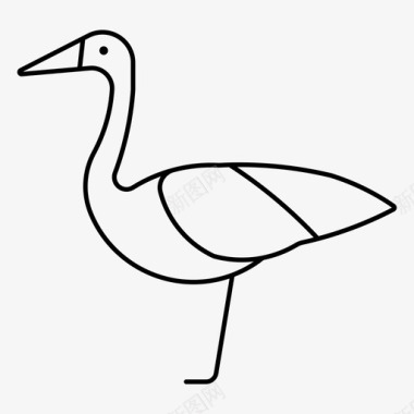 鸸鹋澳洲鸸鹋鸵鸟图标