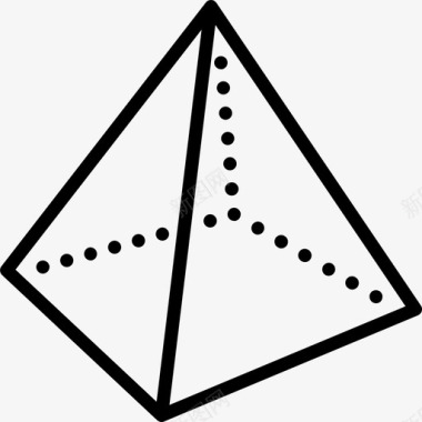模型几何金字塔图标