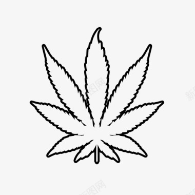 大麻叶子莴苣图标