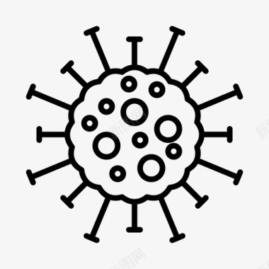 冠状病毒细菌冠状病毒19型图标