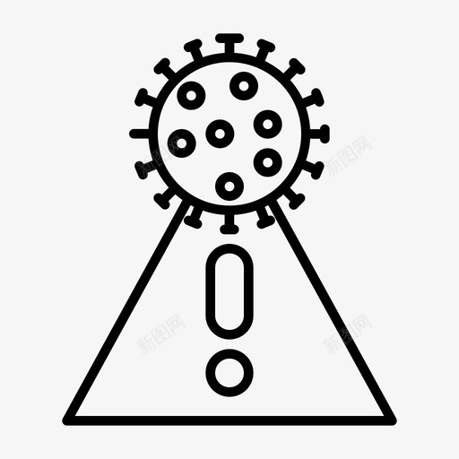 冠状病毒细菌冠状病毒19型svg_新图网 https://ixintu.com 冠状 病毒 细菌 病毒型 疾病