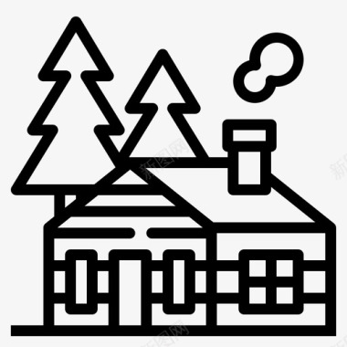 小屋建筑物住宅图标