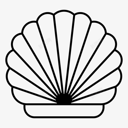 蛤蜊双壳类双壳软体动物svg_新图网 https://ixintu.com 动物 蛤蜊双 壳类双 软体 贝壳