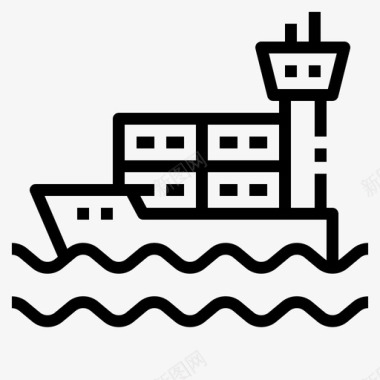 船物流海运图标