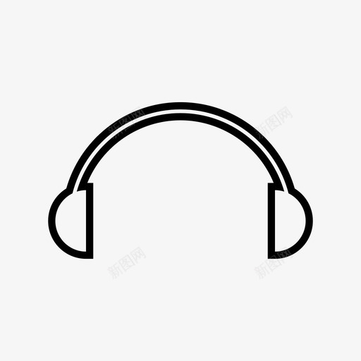 耳机听音乐svg_新图网 https://ixintu.com 听听 耳机 音乐