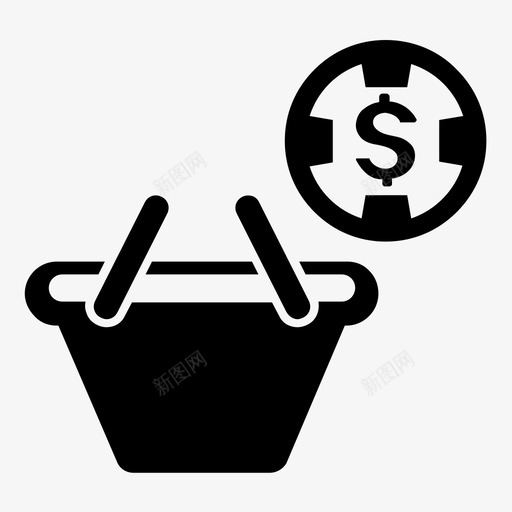 市场营销篮子硬币svg_新图网 https://ixintu.com 购物 市场营销 篮子 硬币 提供 销售 商业