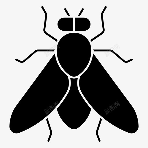 家蝇虫子昆虫svg_新图网 https://ixintu.com 虫子 昆虫 害虫 采采 动物