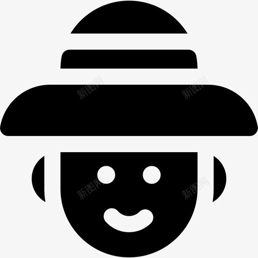 农夫头微笑svg_新图网 https://ixintu.com 农夫 微笑 务农