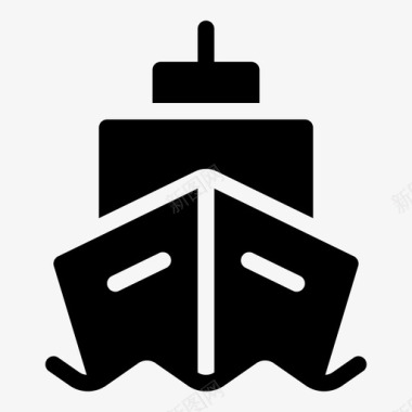 船游轮旅游图标