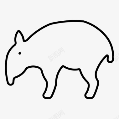Tapir动物哺乳动物图标图标免费下载 图标0jqpqpjej 新图网