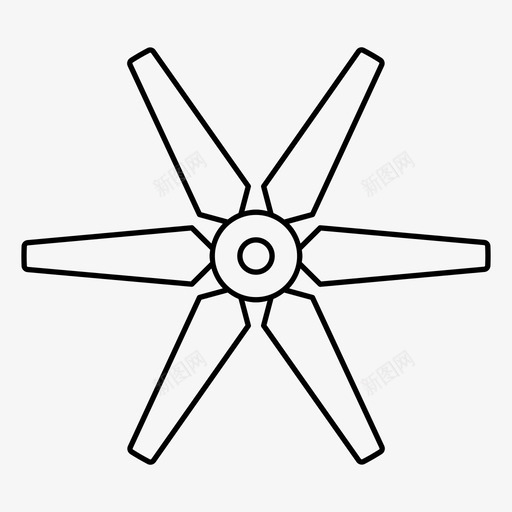 风机冷却器叶轮svg_新图网 https://ixintu.com 风机 冷却器 叶轮 电机 螺旋桨 工业用