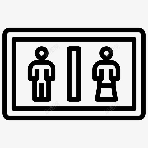厕所标志浴室男人svg_新图网 https://ixintu.com 标志 厕所 浴室 男人 女人 信号 投影