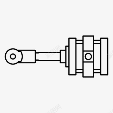 气缸力液压图标