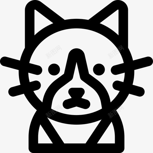 雪鞋品种猫svg_新图网 https://ixintu.com 品种 雪鞋 猫猫 宠物