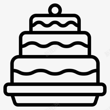 生日蛋糕厨师烹饪图标