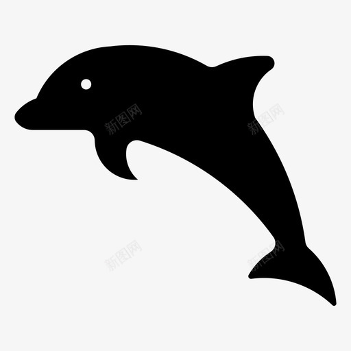 海豚鱼跳跃svg_新图网 https://ixintu.com 海洋 海豚 跳跃 动物